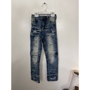 GSTR Size 7 girls destroyed denim jeans blue EUC